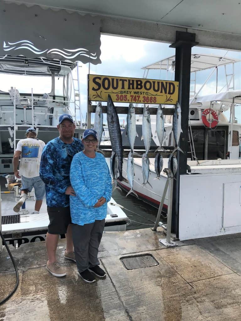 Wahoo and some nice Mackerels caught in Key West fishing on the charter boat Southbound