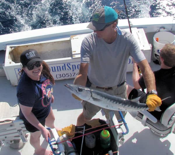 Barracuda caught and released on fishing trip with Southbound Sportfishing in Key West