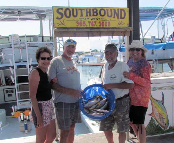 Basket of Yellowtail snappers caught in Key West Florida