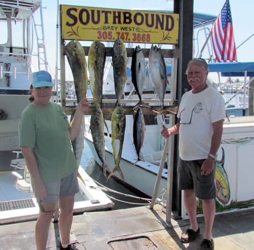 Dolphin and Black Fin Tuna caugth offshore with Southboun Sportfishing
