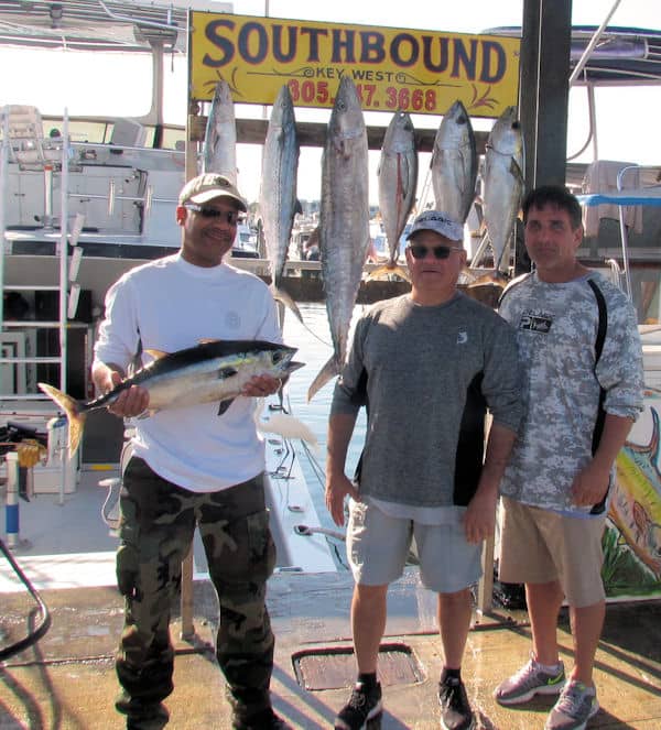 Black Fin Tuna and King Mackerel caught in Key West on Charter fishing boat Southbound