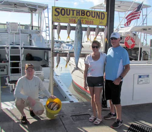 Basket of Yellowtail Snapper caught in Key West fishing with Southbound Sportfishing