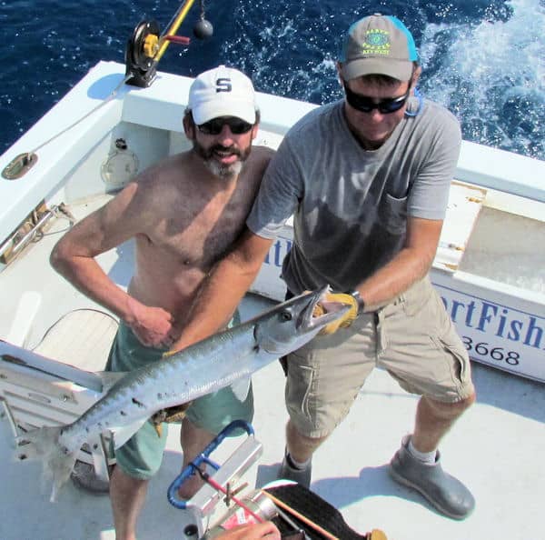 Barracud caught and released in Key West fishing with Southbound Sportfishing