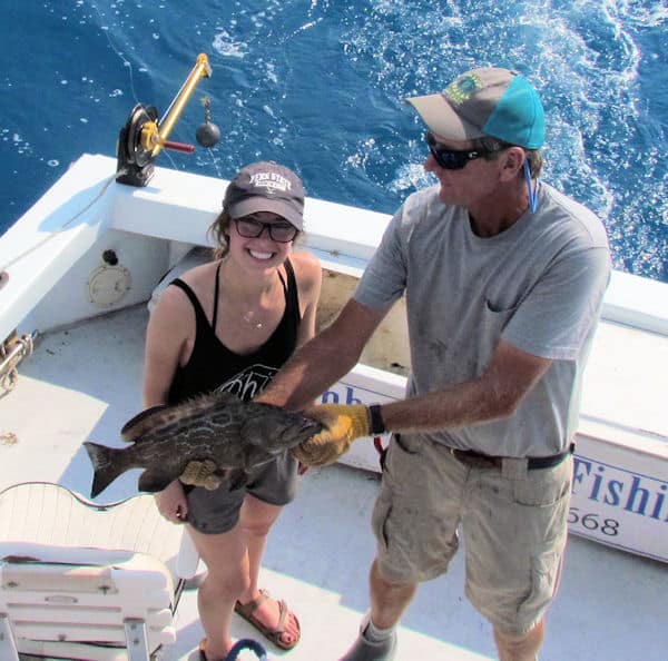 Black Grouper caught and released with Southbound Sportfishing in Key West