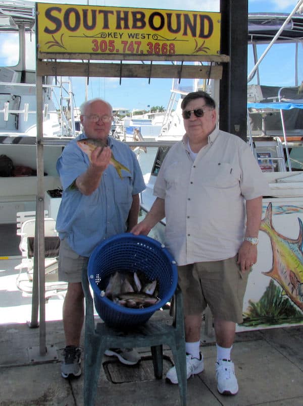 Our limit on Yellow Tail Snapper on a reef trip off Key West on Charter Boat Southbound