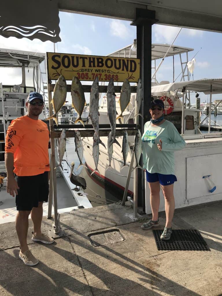 Great Reef Action in Key West on charter boat Southbound