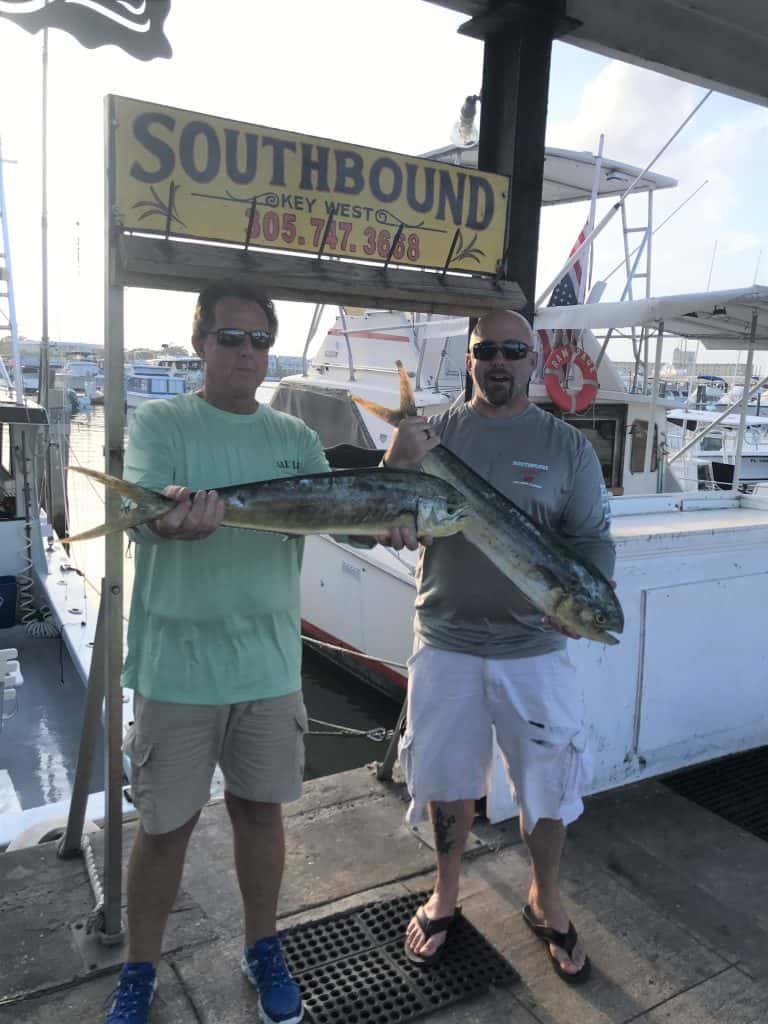 A couple keeper dolphin on the Southbound in Key West, Florida