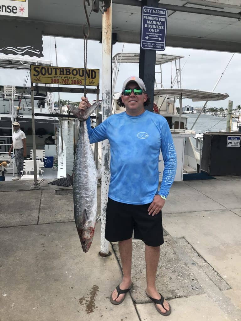 Big Kingfish caugth in Key West on charter Boat Southbound