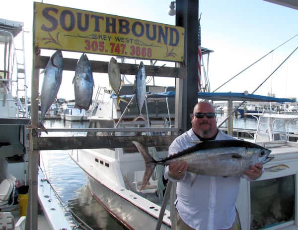 Big Black Fin Tuna Caught on Charter boat Southbound in Key West Florida