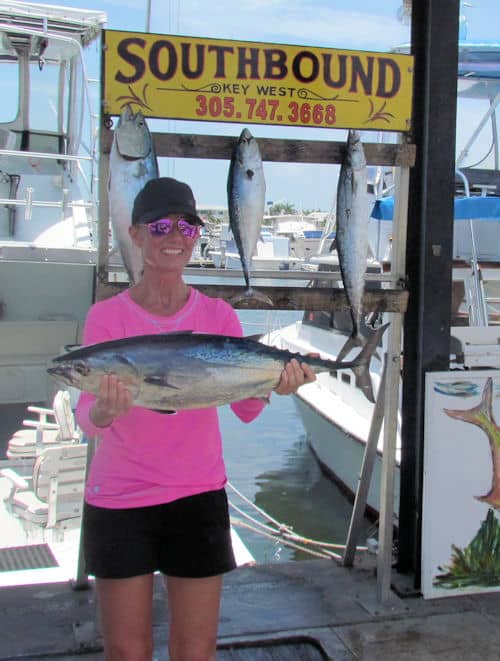 Very big bonito caught in Key West on charter boat Southbound