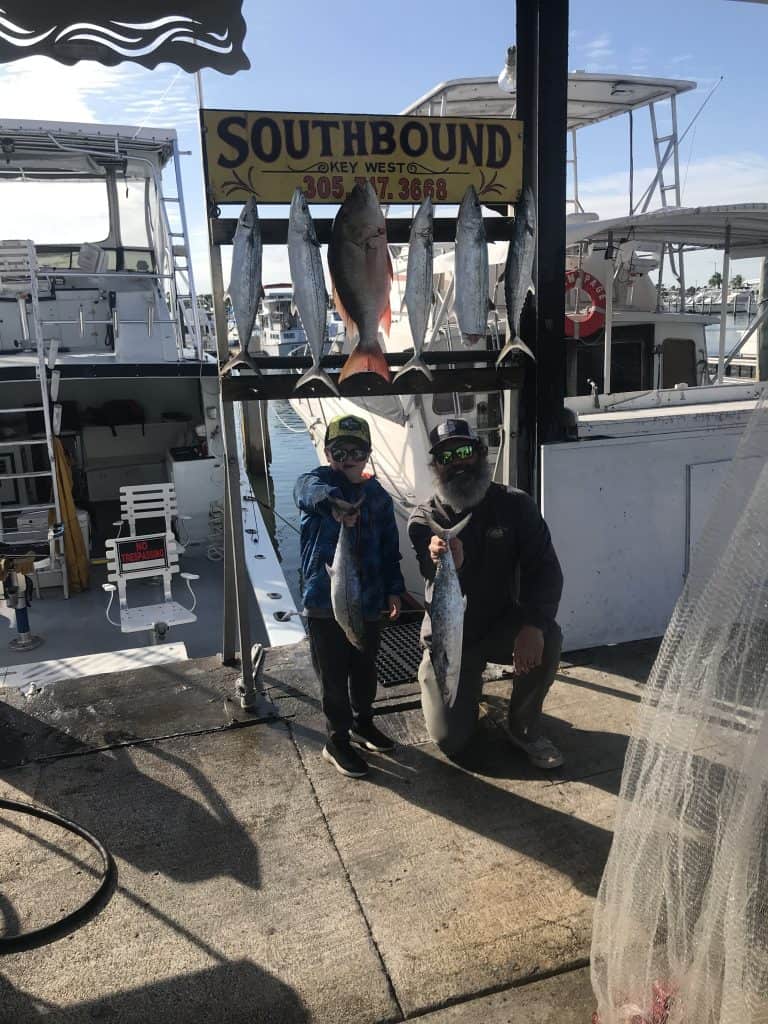 Big Mutton and mackerels caugth with Southbound Sportfishing in Key West