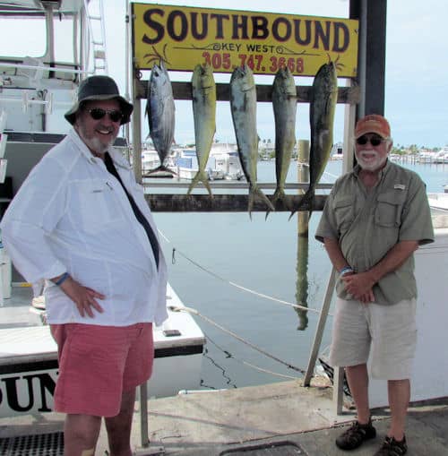 Dolphin and tuna caught in Key West fishing on Charter Boat Southbound