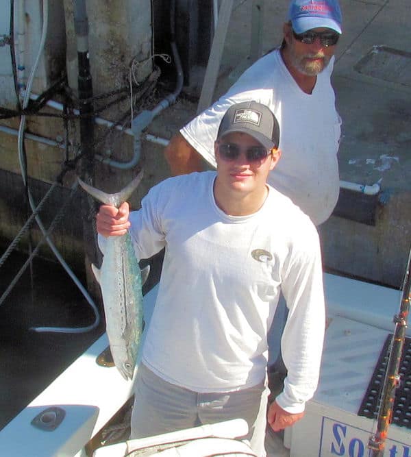 Cero Mackerel kept for dinner on charter fishing trip in Key West with Charter Boat Southbound