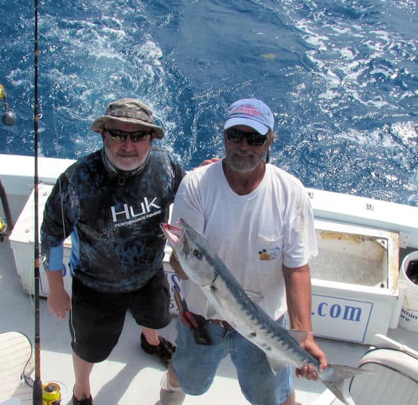 Big Barracuda caught and released in Key West fishing on charter boat Southboun