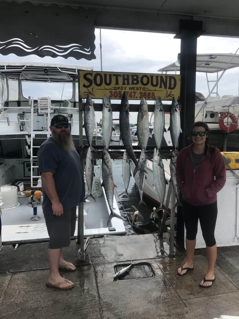 Mackerels and Kingfish caugth in Key West, Florida on charter boat Southbound