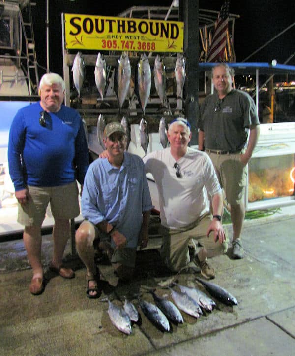 Nice catch of Black Fin Tuna and a few big Bonitos caught on Charter Boat Southbound in Key West Florida