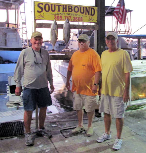 Couple of Black Fin Tuna for dinner in Key West on charter Fishing trip on the Southbound