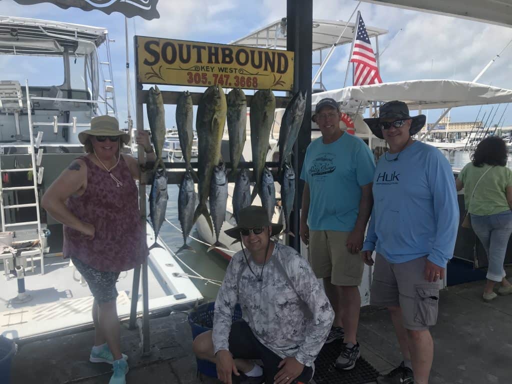 Dolphin, Tuna and Bonitos caught in Key West, Florida on Charter boat Southbound