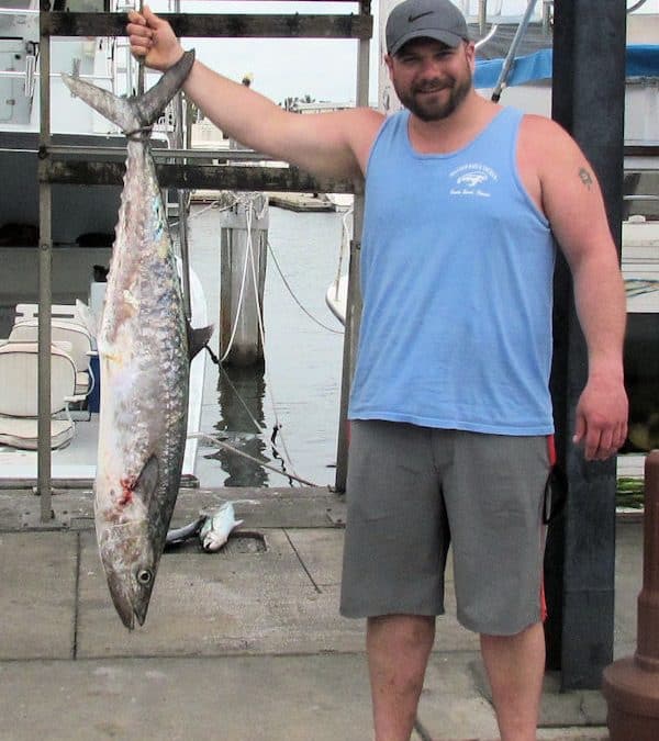 34 lb king mackerel caught in Key West on gulf trip with Southbound Sportfishing