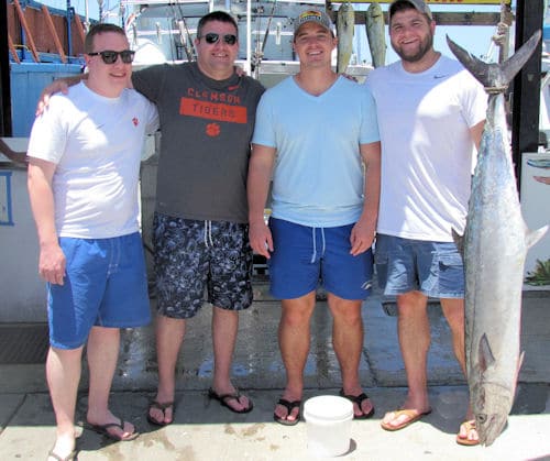 36 lb King mackerel caught inshore in Key West Florida