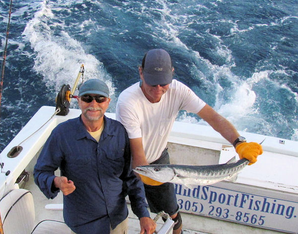 Barracuda caught and released in Key West fishing on Charter Boat Southbound