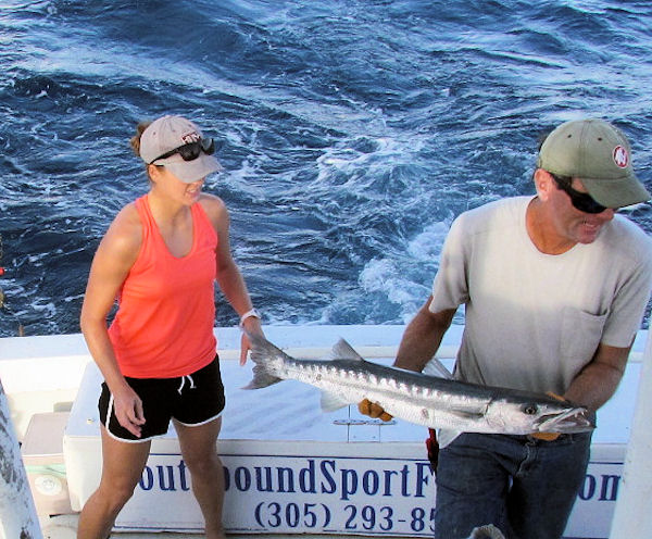 Barracuda caught in Key West fishing on Charter Boat Southbound
