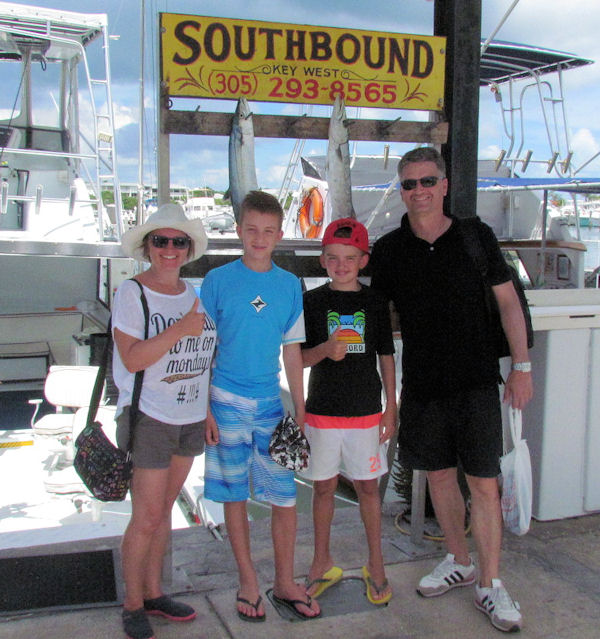 happy day on charter boat Southbound
