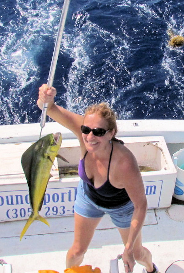 Mahi caugth in Key West fishing on charter boat Southboun