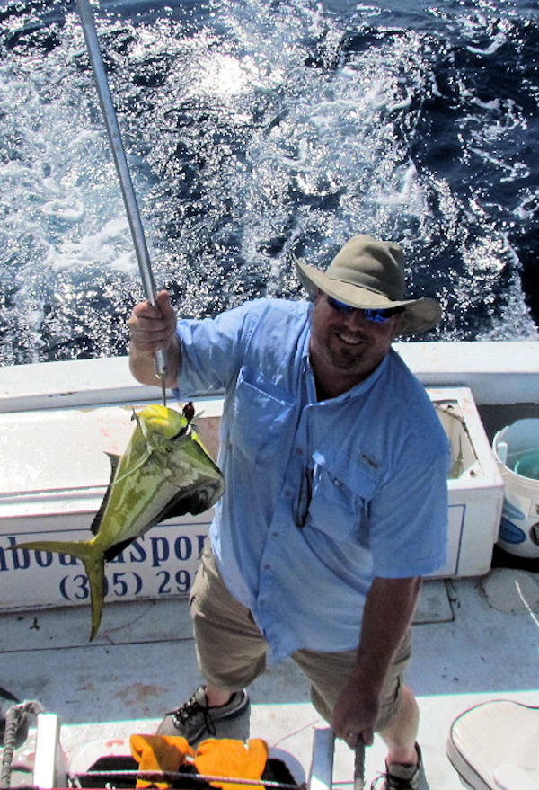 Mahi caugth in Key West fishing on charter boat Southboun