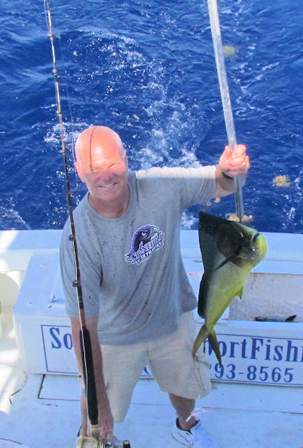 Nice Dolpnin caught on the Charter Boat Southbound while fishing Key West Waters
