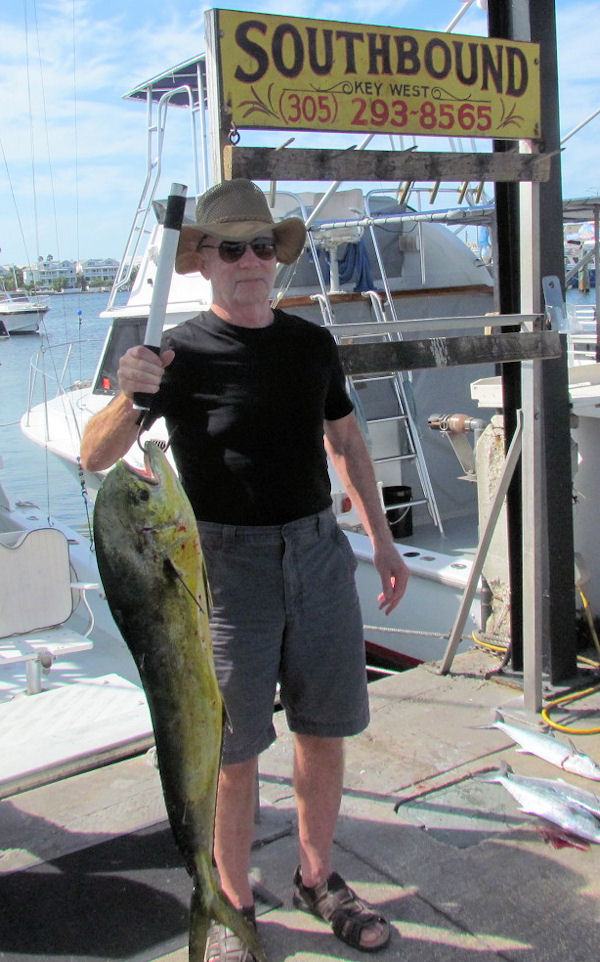 Dolphin caught in Key West fishing on charter boat Southbound
