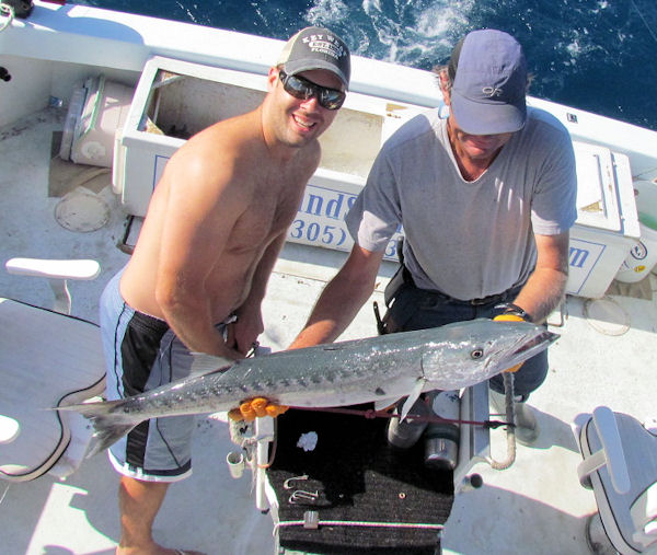 Barracuda caught and released in Key West fishing on Charter Boat Southbound