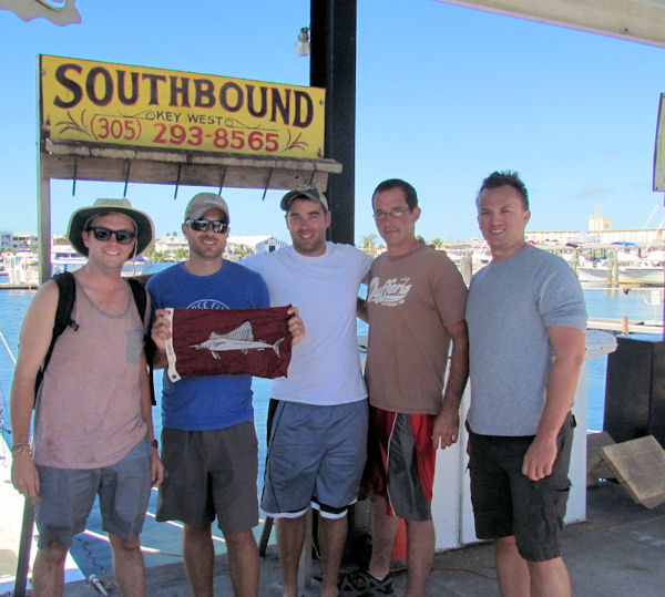 End of a good half day in Key West fishing on charter Boat Southbound