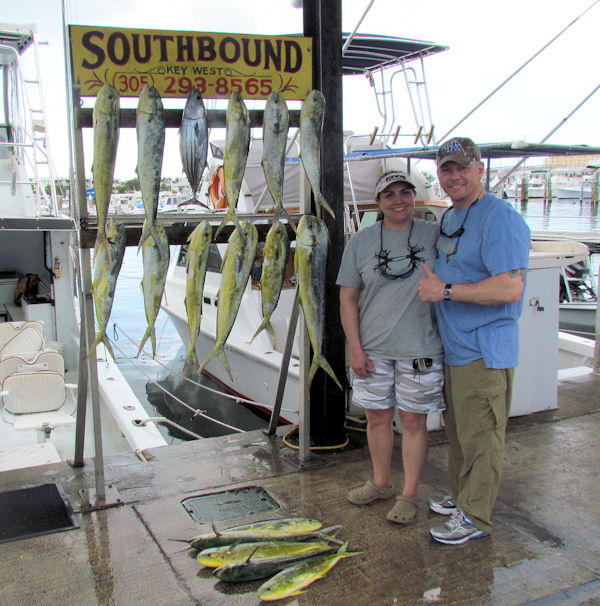 Dolphin caught in Key West Fishing on charter boat Southbound