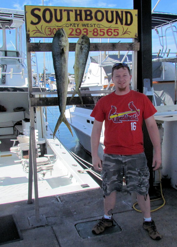 Dolphin caught in Key West fishing on charter boat Southbound
