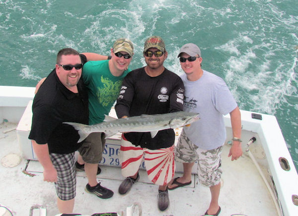 Barracuda caugth and released in Key West fishing on charter boat Southbound