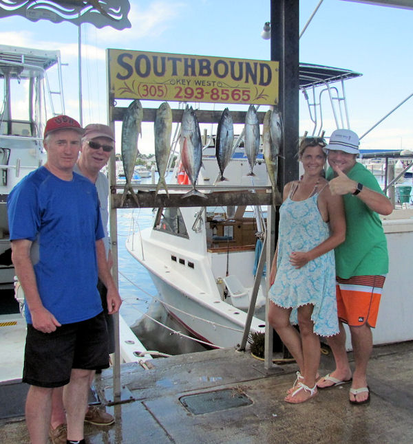 Dolphin and Skip jack tuna caught in Key West on Charter Boat Southbound