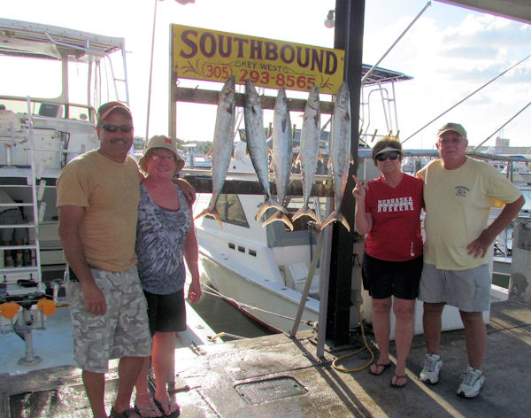 Nice Kingfish caught in Key West fishing on charter boat Southbound