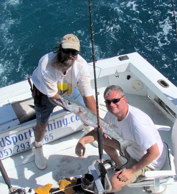 Barracuda caught and released fishing in Key West on Charter boat Southbound