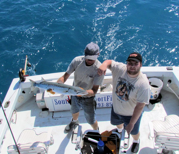 Barracuda caught in Key West Fishing on Charter Boat Southbound