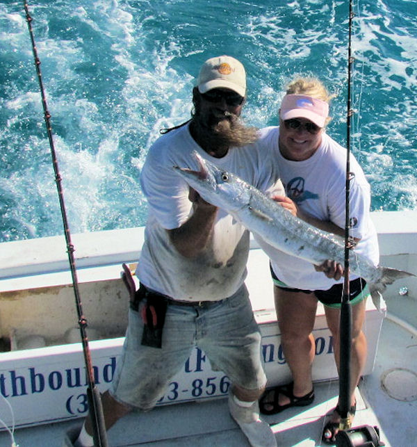 Barracuda caught in Key West fishing on charter boat Southbound, Key West