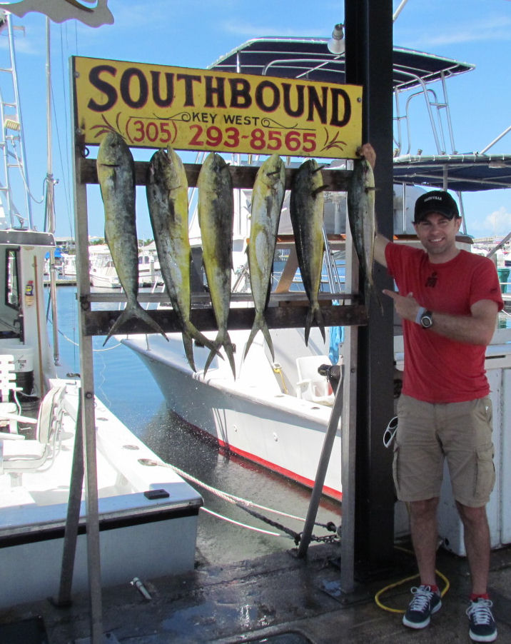 Dolphin caught in Key West fishing on charter boat Southbound