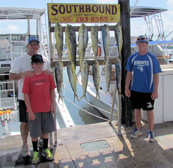 Dolphin caught on the Charter Boat Southbound while fishing Key West Waters
