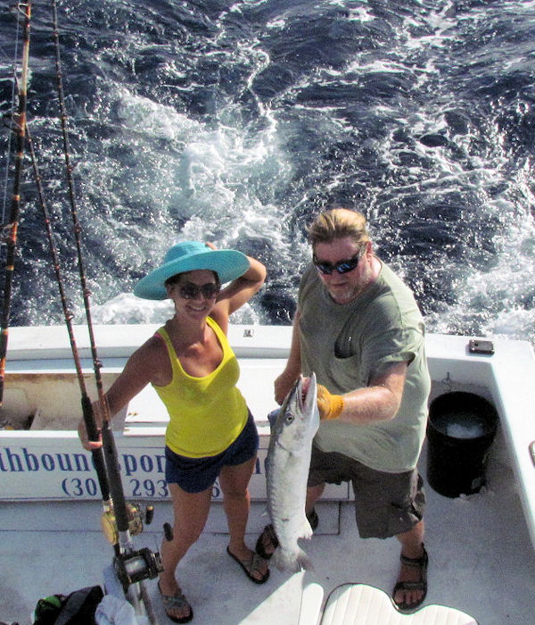 Barracuda caught and released in Key West fishing on charter boat Southbound