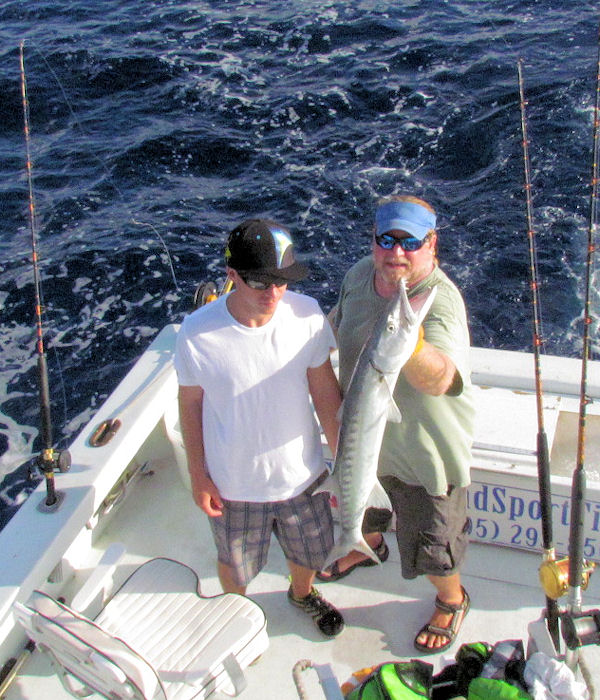Barracuda caught and released in Key West fishing on charter boat Southbound