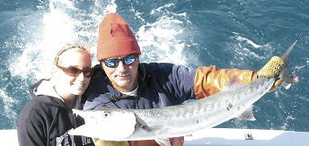 Barracuda caught fishing Key West on charter boat Southbound
