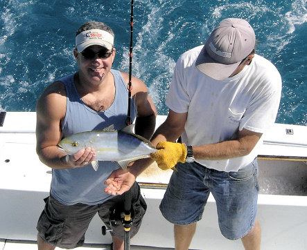 Yellow Jack caught in Key West fishing aboard Charter Boat Southbound