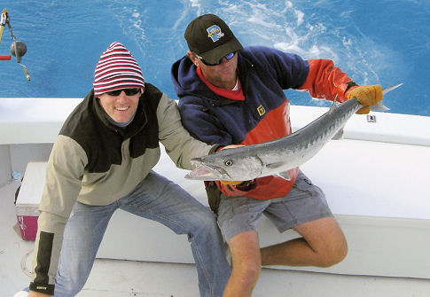 Big Barracuds caught fishing Key West on Key West charter fishing boat Southbound from Charter Boat Row Key Wes