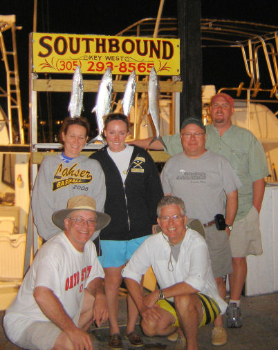 Some of the fish caught fishing Key West on Key West charter fishing boat Southbound from Charter Boat Row Key Wes