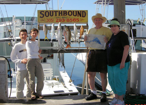 Fish caught aboard the Southbound in Key West, Florida